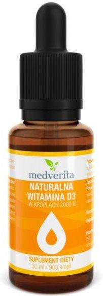 Medverita Naturalna Witamina D3 Krople 30ml