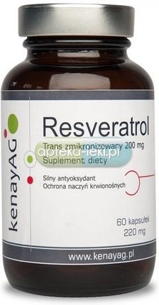 KenayAG Resweratrol trans zmikronizowany 200mg 60 kaps.