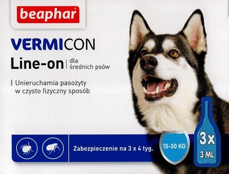 Beaphar Vermicon Dog M Preparat Na Ektopasożyty Dla Psów 15-30Kg 