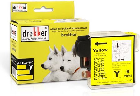 Drekker Zamiennik dla Brother LC980Y/LC1100Y yellow (DBLC1100Y)