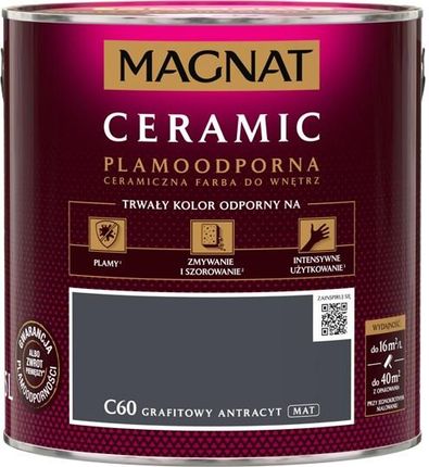 Magnat Ceramic C60 Grafitowy Antracyt 2,5L