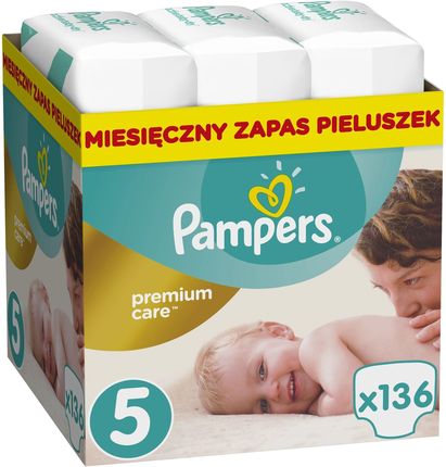 Pampers Premium Care Rozmiar 5 (Junior), 11–18 kg, 136 Pieluszek