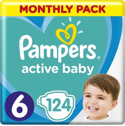 Pampers Active Baby MSB rozmiary 6 124 pieluszki