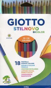 fila Giotto Kredki dwustronne 18 sztuk 