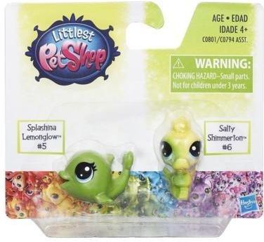 Hasbro Littlest Pet Shop Tęczowe Zwierzaki Delfin I Konik Morski C0801