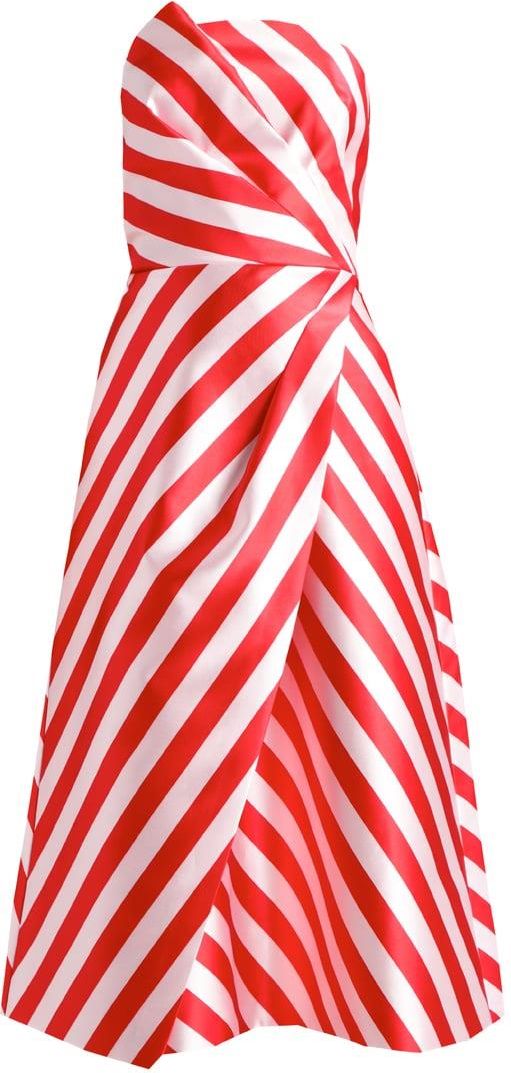 ted baker red and white striped dress