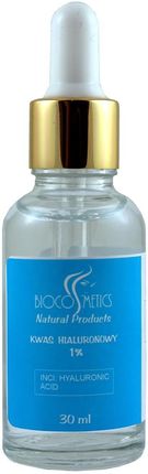 Biocosmetics Kwas Hialuronowy 1 % Szklana Butelka + Pudełko 30ml