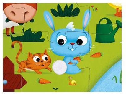 Janod Puzzle Sensoryczne 20 Elementów Farma J02772 - zdjęcie 1 Janod Puzzle Sensoryczne 20 Elementów Farma J02772