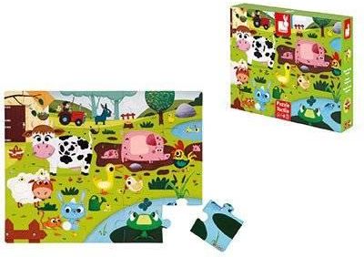 Janod Puzzle Sensoryczne 20 Elementów Farma J02772