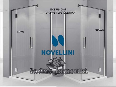 Novellini Modus G+F 100x100 MODULGF100L-S-1K+MODULF100-1K