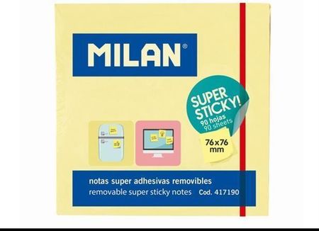 Milan Karteczki Samoprzylepne Super Sticky
