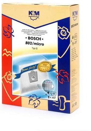 K&M Worki D / B02 MICRO Bosch typ G worki microbag 4 szt. + filtr