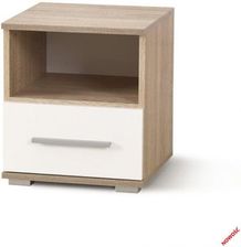 Zdjęcie Halmar Szafka Nocna Lima Sn-1 Dąb Sonoma Biały - Radzyń Chełmiński