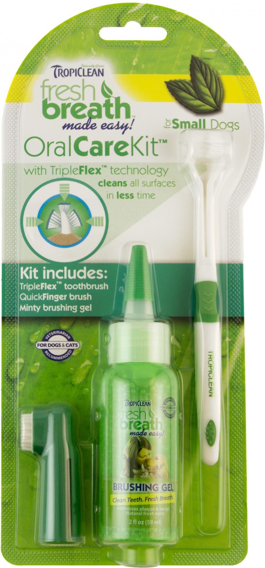 Tropiclean Oral Kit Small Zestaw Ze Szczoteczką Ceny i opinie Ceneo.pl