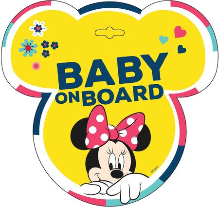 Seven Tabliczka Ostrzegawcza Baby On Board Minnie (9613)