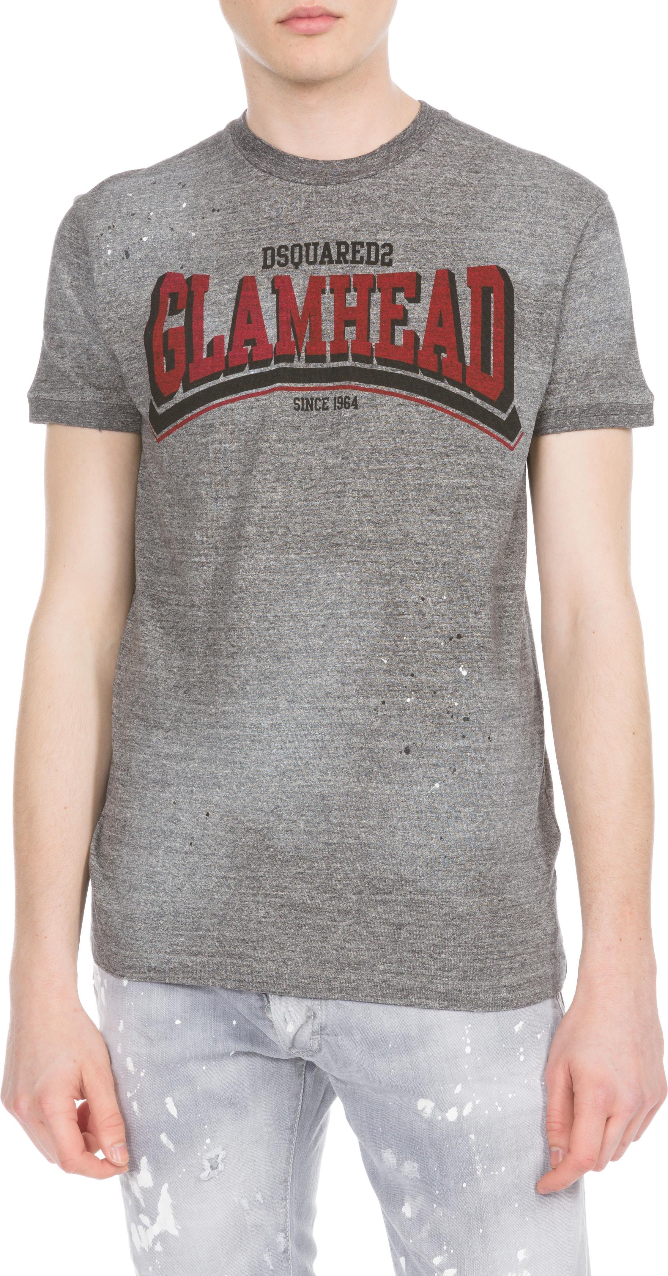 DSQUARED2 Glam Head T-shirt Szary L - Ceny i opinie - Ceneo.pl