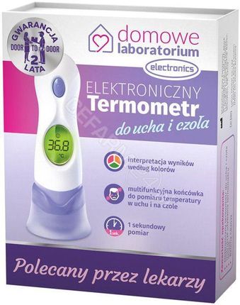 Domowe Laboratorium Termometr bezdotykowy do ucha i czoła IT-901