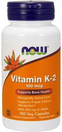 Now Foods Vitamin K-2 100mcg 100 kaps.