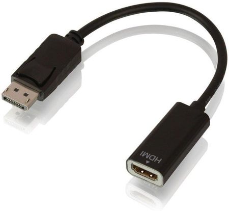 LINDY DisplayPort - HDMI (M/Ż) Czarny 0.15m (41718)