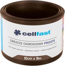 Cellfast Obrzeże ogrodowe proste 10cm Brązowe 9m (30211H) - Obrzeża ogrodowe