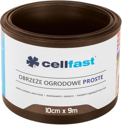 Cellfast Obrzeże ogrodowe proste 10cm Brązowe 9m (30211H)