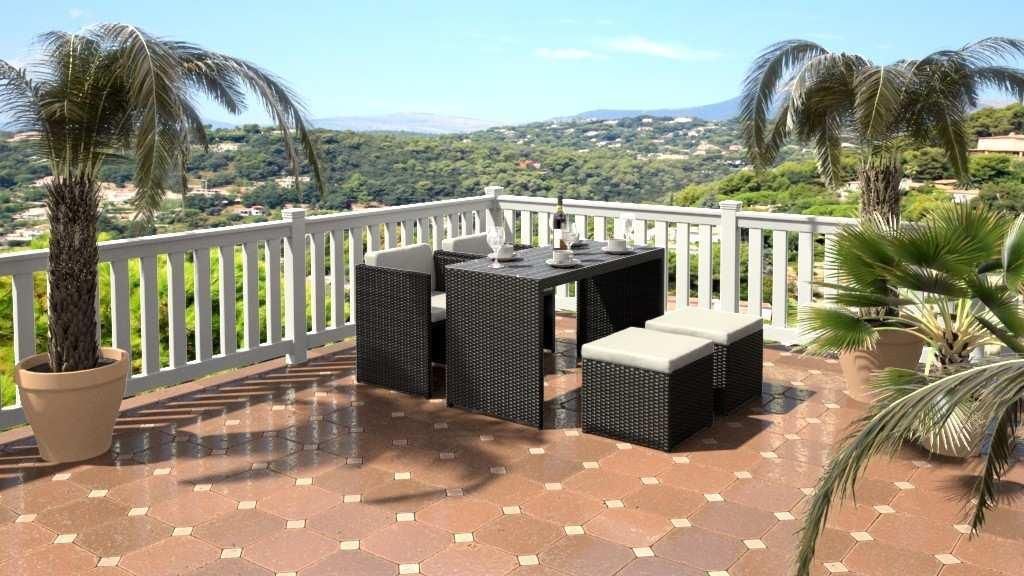 Zestaw mebli ogrodowych Rattan Outdoor Furniture Germany Abelando