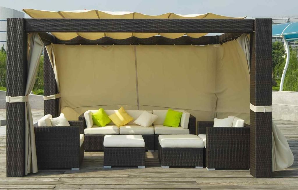 Rattan Outdoor Furniture Germany Paloma 4X3 M Pawilon Technorattanowy