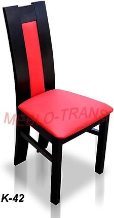 Meblotrans Krzesło Rk 41 Drewniane Buk Wenge Z Czerwonym Obiciem