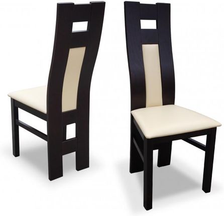 Meblotrans Krzesło Rk 41 B Drewniane Buk Z Białym Obiciem