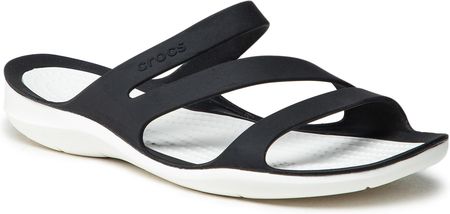 Klapki CROCS - Swiftwater Sandal W 203998 Black/White
