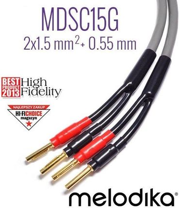 Melodika Kable głośnikowe 2x1,5mm2 MDSC1520 2m