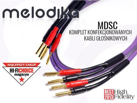 Melodika Kable głośnikowe 2x4mm2 MDSC4050 5m