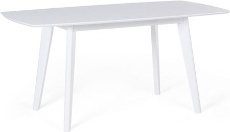 Beliani Minimalistyczny rozkładany stół do jadalni drewniany 120/160 cm biały Sanford