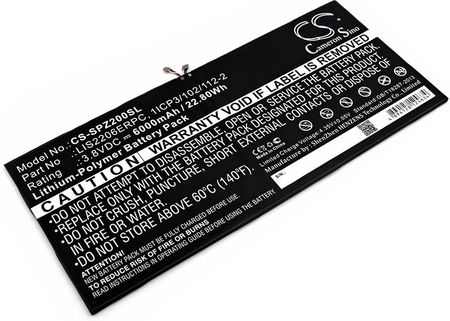 Cameron Sino Bateria do Sony Xperia Tablet Z2 1277-3631.1B 6000mAh (CSSPZ200SL)