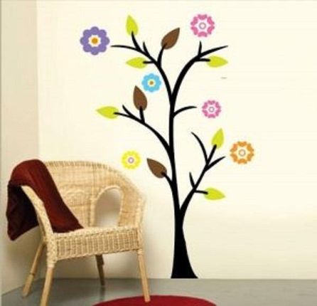 Naklejka dekoracyjna na ścianę Wiosenne drzewo 100x180  