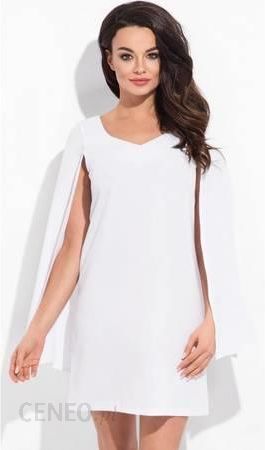 New york - biała sukienka z rozciętymi rękawami - Ceny i opinie 