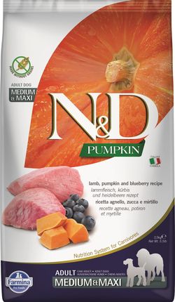 N&D Lamb & Pumpkin & Blueberry Adult Medium & Maxi 12Kg