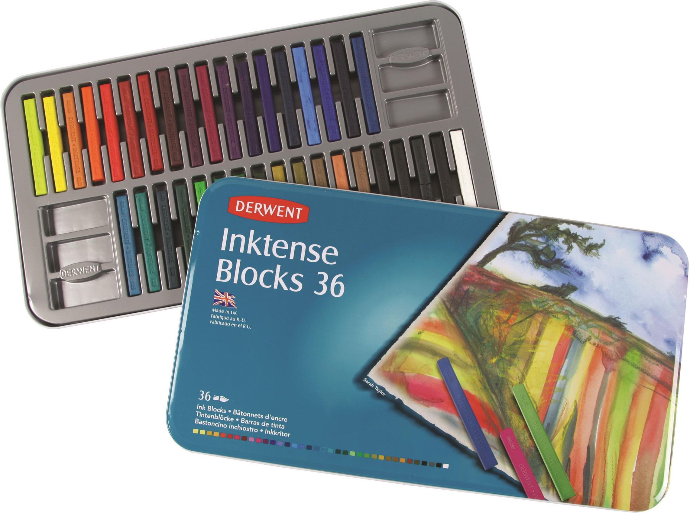Blocco Inchiostro Derwent Inktense – Sepia Ink, Idrosolubile, Effetto Inchiostro Brillante E Permanente Una Volta Asciutto