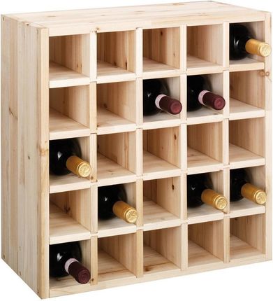 Zeller Drewniany stojak na wino, 25 butelek, ZELLER B002MPKIUI
