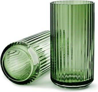 Lyngby Porcelain Wazon szklany 20 cm zielony 201041