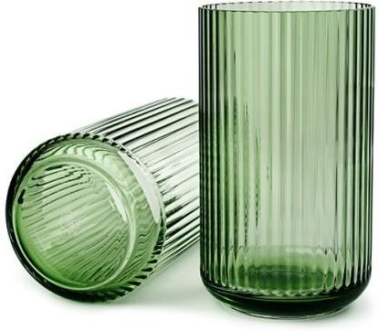 Lyngby Porcelain Wazon szklany 25 cm zielony 201049