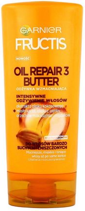 Garnier Fructis Oil Repair 3 Butter Odżywka Wzmacniająca Do Włosów Bardzo Suchych i Zniszczonych 200 ml