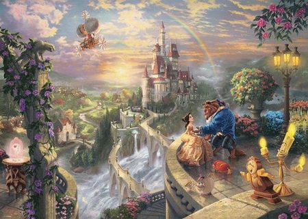 Schmidt Spiele Thomas Kinkade puzzle Piękna i Bestia (Disney) (106299)