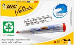 Zdjęcie bic Marker Velleda Eco okrągły czerwony (12szt) - Pobiedziska