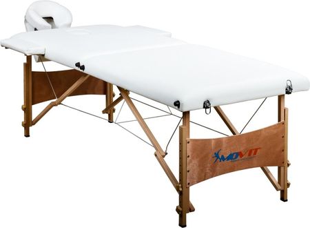 Stół do masażu MOVIT biały z akcesoriami