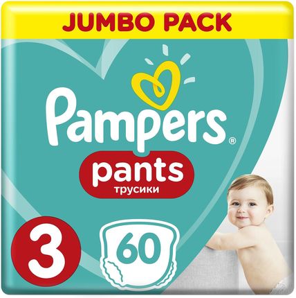 Pampers Pants JP rozmiar 3, 60 pieluchomajtek