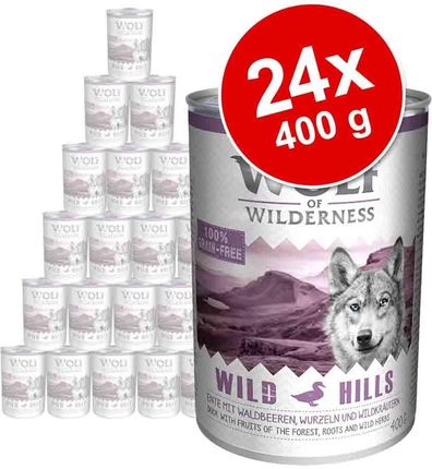 Wolf Of Wilderness Adult Wild Hill'S Kaczka 24X400G