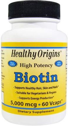 Healthy Origins Biotyna 5000mcg 60 kaps.