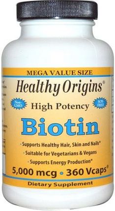 Healthy Origins Biotyna 5000mcg 360 kaps.