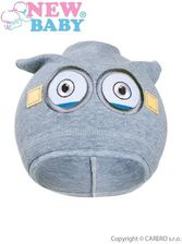 Zdjęcie Jesienna dziecięca czapka New Baby Mimoni szara - Czchów